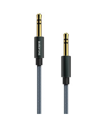 Аудiо-кабель BOROFONE BL3 Audiolink audio AUX cable, 1m Metel Grey