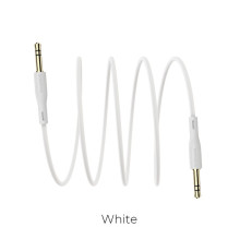 Аудiо-кабель BOROFONE BL1 Audiolink audio AUX cable, 1m White