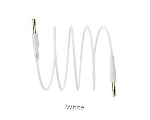 Аудiо-кабель BOROFONE BL1 Audiolink audio AUX cable, 1m White