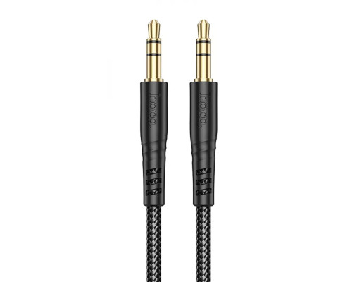 Аудiокабель HOCO UPA24 Smooth AUX audio cable Black