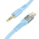 Аудiокабель HOCO UPA25 Transparent Discovery Edition Digital audio conversion cable Type-C Blue