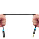 Аудіокабель Vention Cotton Braided 3.5mm Audio Extension Cable 5M Black Metal Type (VAB-B06-B500-M) (VAB-B06-B500-M)