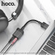 Аудiокабель HOCO LS37 Spirit transparent external sound card USB to 3.5mm Black