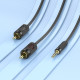 Аудiокабель HOCO UPA28 3.5 double lotus RCA audio cable Black (6942007607759)
