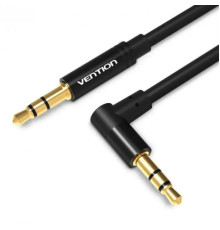 Кабель Vention 3.5mm Male to 90°Male Audio Cable 1.5M Black Metal Type (BAKBG-T)