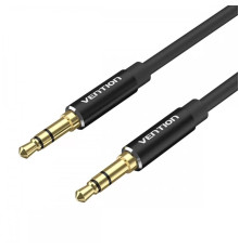 Кабель Vention 3.5mm Male to Male Audio Cable 2M Black Aluminum Alloy Type (BAXBH)