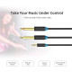 Кабель Vention 3.5mm TRS Male to Dual 6.35mm Male Audio Cable 1.5M Black (BACBG)