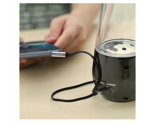 Аудіокабель UGREEN AV119 3.5mm Male to 3.5mm Male Straight to angle flat Cable 2m (Black)(UGR-10599) (UGR-10599)