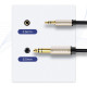 Аудіокабель UGREEN AV127 3.5mm to 6.35mm TRS Stereo Audio Cable 5m Gray (UGR-10630)