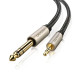 Аудіокабель UGREEN AV127 3.5mm to 6.35mm TRS Stereo Audio Cable 5m Gray (UGR-10630)