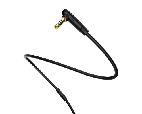 Аудiо-кабель BOROFONE BL5 audio AUX cable 1m, with microphone Black
