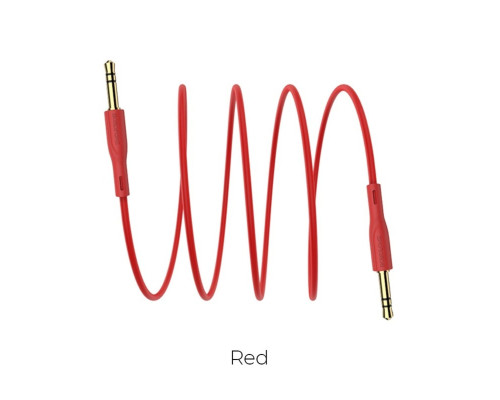 Аудiо-кабель BOROFONE BL1 Audiolink audio AUX cable, 1m Red