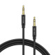 Кабель Vention 3.5mm Male to Male Audio Cable 1M Black Aluminum Alloy Type (BAXBF)