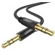 Аудіо кабель UGREEN AV112 3.5mm Male to 3.5mm Male Cable Gold Plated Metal Case with Braid 1m (Black)(UGR-50361)