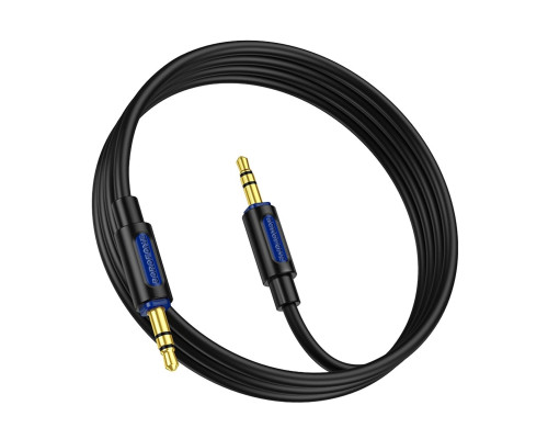 Аудіокабель BOROFONE BL20 True sound silicone audio cable AUX Black (6941991114373)