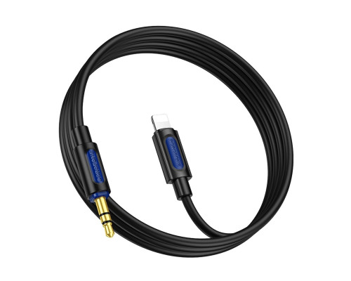 Аудіокабель BOROFONE BL20 True sound silicone digital audio conversion cable iP Black (6941991114397)