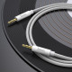 Аудiокабель HOCO UPA19 AUX audio cable (L=1M) Silver (6931474759870)