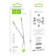Аудiокабель HOCO UPA19 AUX audio cable (L=1M) Silver (6931474759870)