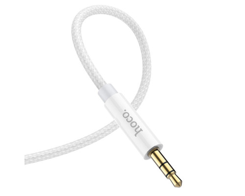 Аудiокабель HOCO UPA19 AUX audio cable (L=1M) Silver (6931474759870)