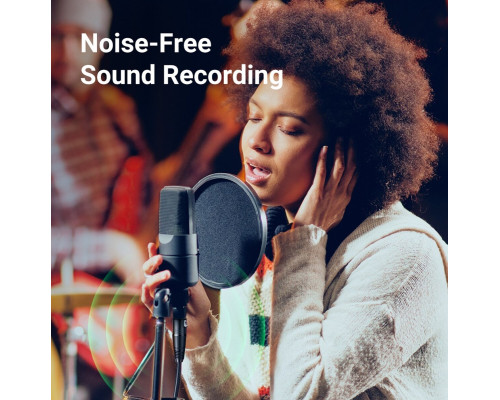 Аудіокабель UGREEN AV130 Cannon Male to Female Microphone Extension Audio Cable 5m Black (UGR-20712)