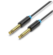 Кабель Vention 6.35mm TS Male to Male Audio Cable 2M Black (BAABH)