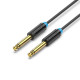 Кабель Vention 6.35mm TS Male to Male Audio Cable 2M Black (BAABH)