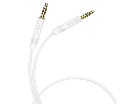 Аудiо-кабель BOROFONE BL16 Clear sound AUX audio cable White