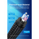 Кабель Vention Cotton Braided 3.5mm TRS Male to 6.35mm Male Audio Cable 1M Gray Aluminum Alloy Type (BAUHF)