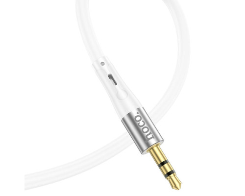 Аудiокабель HOCO UPA22 iP silicone digital audio conversion cable White (6931474769480)