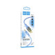 Аудiокабель HOCO UPA25 Transparent Discovery Edition Digital audio conversion cable iP Blue