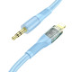 Аудiокабель HOCO UPA25 Transparent Discovery Edition Digital audio conversion cable iP Blue