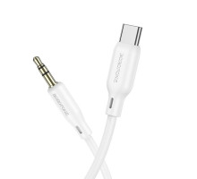 Аудiо-кабель BOROFONE BL18 Type-C silicone digital audio conversion cable White