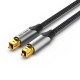 Кабель Vention Optical Fiber Audio Cable Aluminum Alloy Type 1.5M Gray (BAVHG)