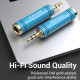 Адаптер Vention 3.5mm Male to 6.35mm Female Audio Adapter Blue Aluminum Alloy Type (VAB-S04-L)