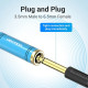 Адаптер Vention 3.5mm Male to 6.35mm Female Audio Adapter Blue Aluminum Alloy Type (VAB-S04-L)