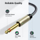 Аудіо кабель UGREEN 3.5mm TRS to Dual 6.35mm TS Audio Cable 1m (Gray) (UGR-10613)