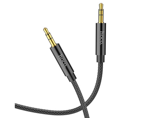 Аудiокабель HOCO UPA19 AUX audio cable (L=2M) Black (6931474759894)