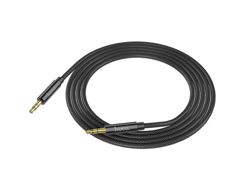 Аудiокабель HOCO UPA19 AUX audio cable (L=2M) Black (6931474759894)