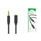 Аудiо-кабель BOROFONE BL12 3.5 audio extension cable male to female 2m Black