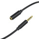 Аудiо-кабель BOROFONE BL12 3.5 audio extension cable male to female 2m Black