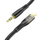 Аудiокабель HOCO UPA25 Transparent Discovery Edition Digital audio conversion cable iP Black