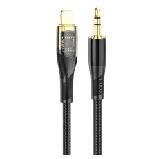 Аудiокабель HOCO UPA25 Transparent Discovery Edition Digital audio conversion cable iP Black