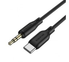 Аудiо-кабель BOROFONE BL18 Type-C silicone digital audio conversion cable Black