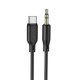 Аудiо-кабель BOROFONE BL18 Type-C silicone digital audio conversion cable Black