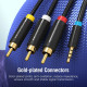 Кабель Vention 3.5mm Male to 3RCA Male AV Cable 1.5M Black (BCBBG)