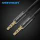 Кабель Vention Fabric Braided 3.5mm Male to Male Audio Cable 0.5M Black Metal Type (BAGBD)