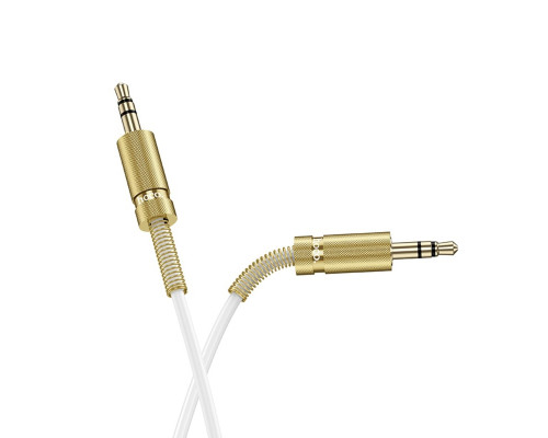 Аудiокабель HOCO UPA31 Cindy spring audio cable AUX White (6942007631242)