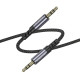 Аудіокабель BOROFONE BL24 Graceful audio cable AUX Metal Grey (6941991118968)