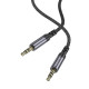 Аудіокабель BOROFONE BL24 Graceful audio cable AUX Metal Grey (6941991118968)