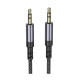 Аудіокабель BOROFONE BL24 Graceful audio cable AUX Metal Grey (6941991118968)